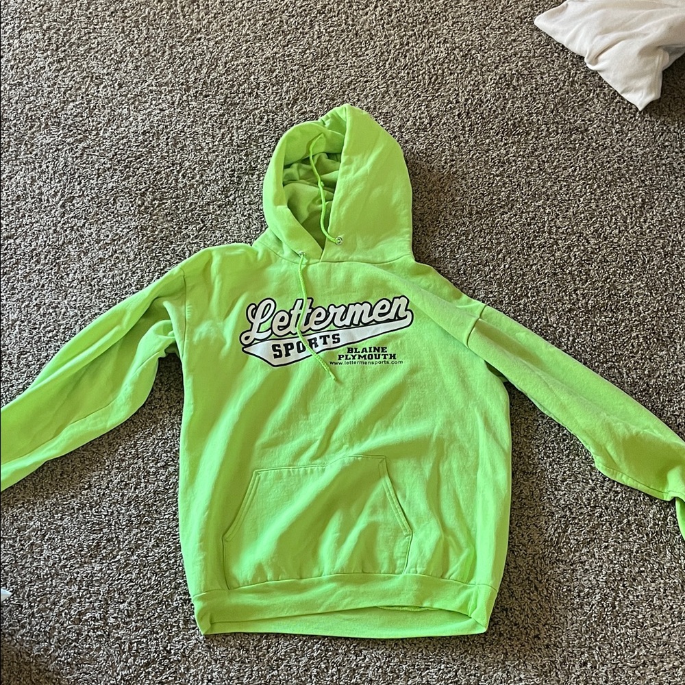 Port and Company Lime Green Classic Hoodie